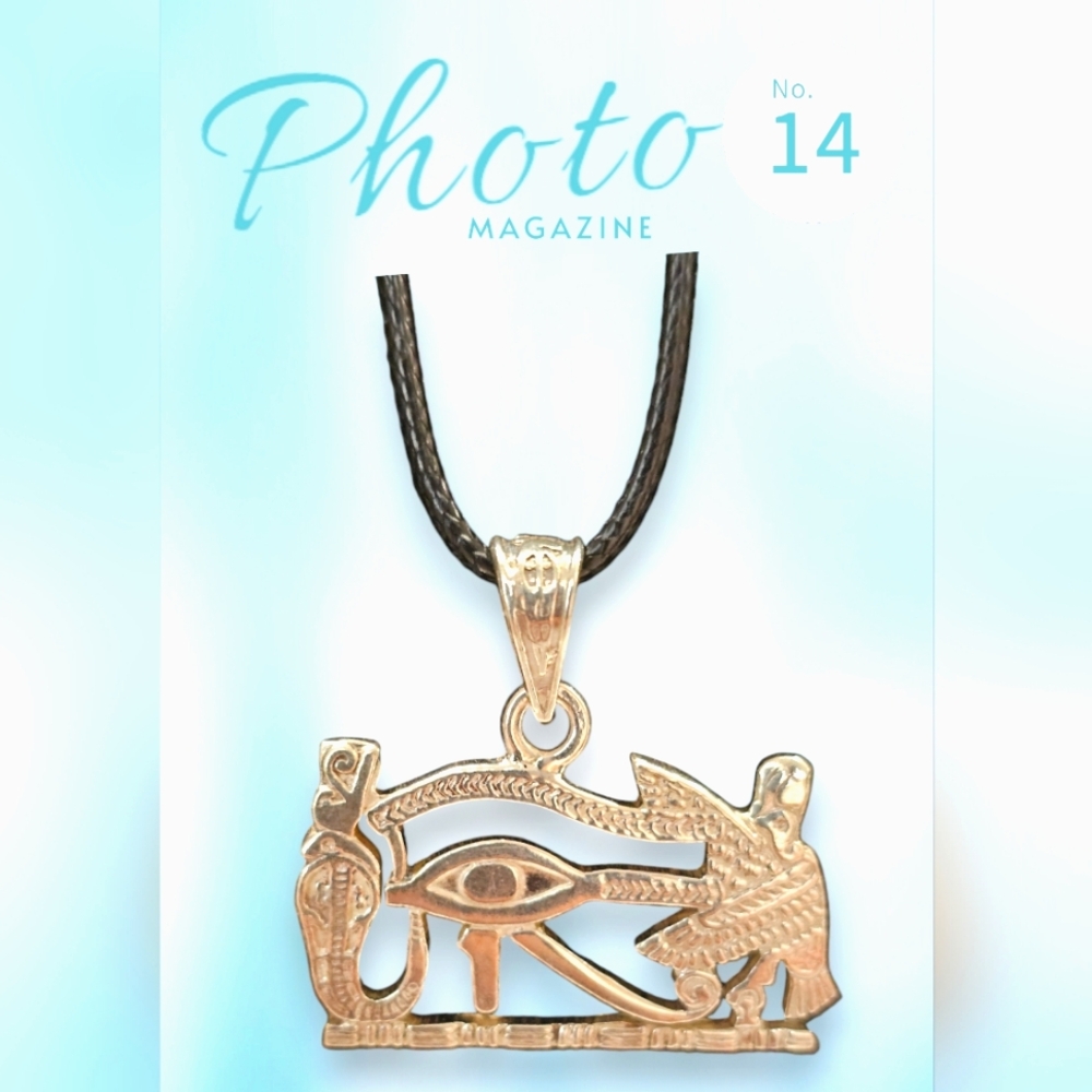 Egyptian silver necklace